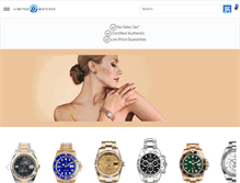 Tablet Screenshot of limitedwatches.net